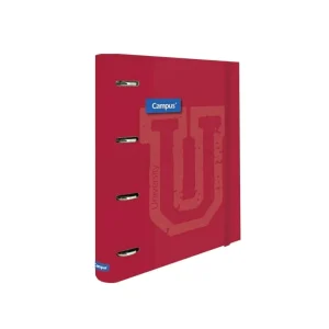 Carpeta A4 Campus Soft 4 Anillas Rojo