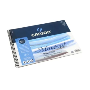 Bloc Acuarelas Encuadernado 24x32cm 300gr 12 Hojas Canson Montval