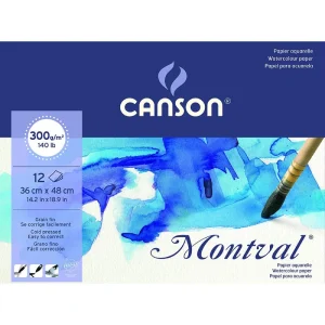 Bloc Acuarela Encolado Montval Canson 12h 36x48cm 300gr