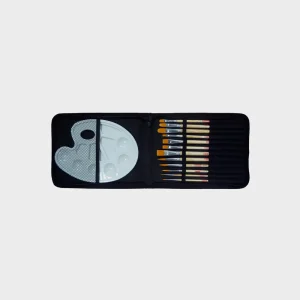 Estuche 12 Pinceles Mango Corto Art Creation