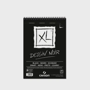 Bloc Dibujo Dessin Noir XL 40h 150gr A4 Canson
