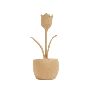 Flor Tulipán con Maceta Décopatch