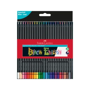 Caja 24 Lápices Black Edition Faber Castell