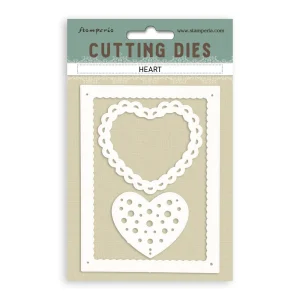 Troquel Cutting Dies A6 Corazones Stamperia